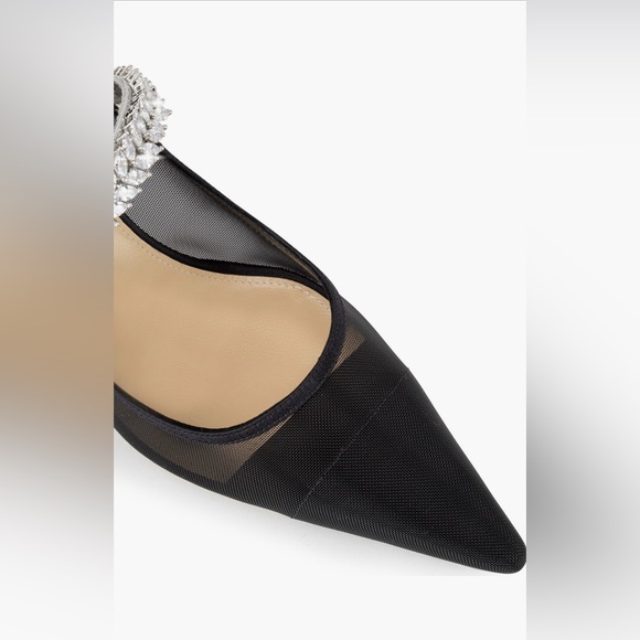 BNIB Mach & Mach Lotus Flower Pointed Toe Mary Jane Pump Black 36.5 - Picture 5 of 5